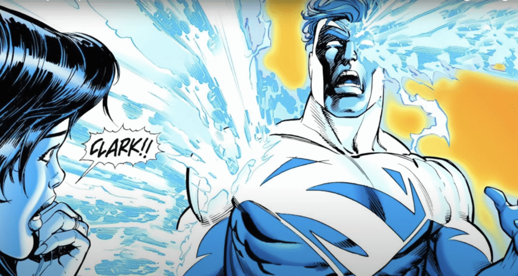 Superman eléctrico con poderes de energía