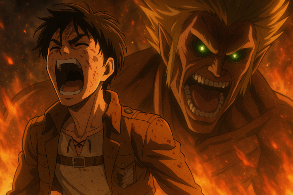 Eren transformacion catarsis rabia anime