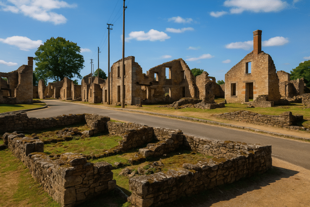 oradour-sur-glane-france-ruins
