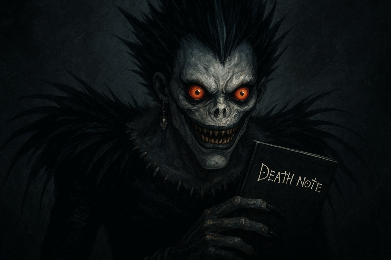 Ryuk en Death Note: origen, poderes y legado