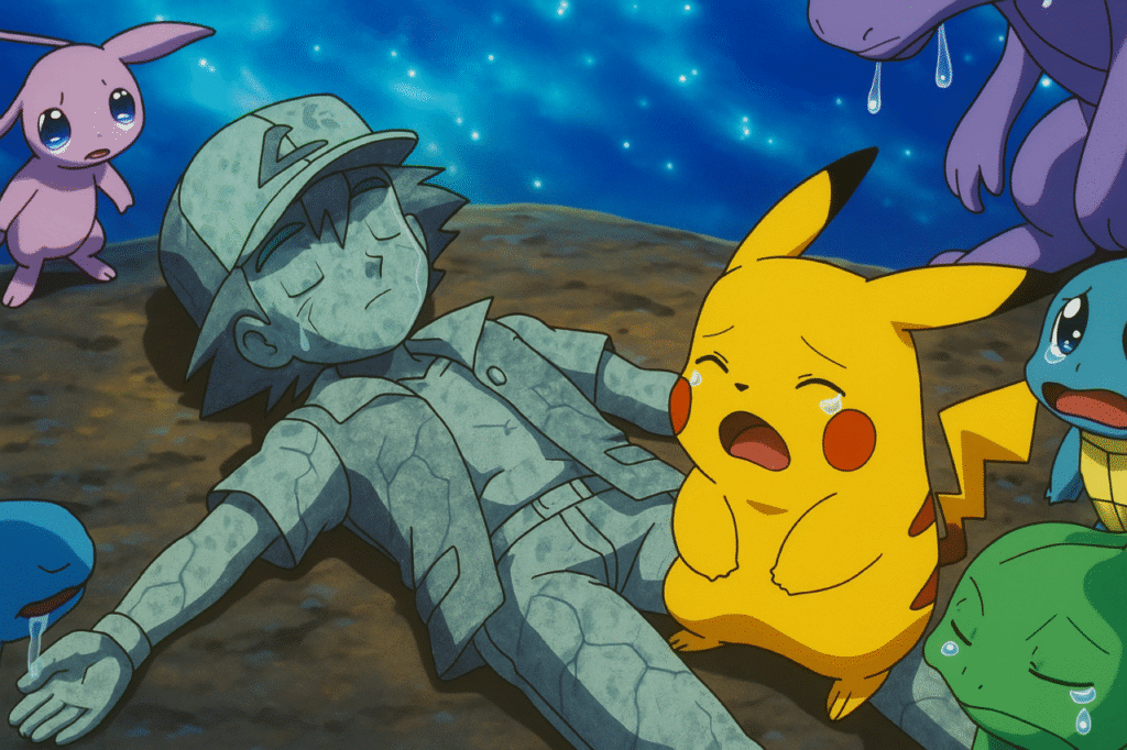 La muerte (temporal) de Ash – Sacrificio total en la primera película