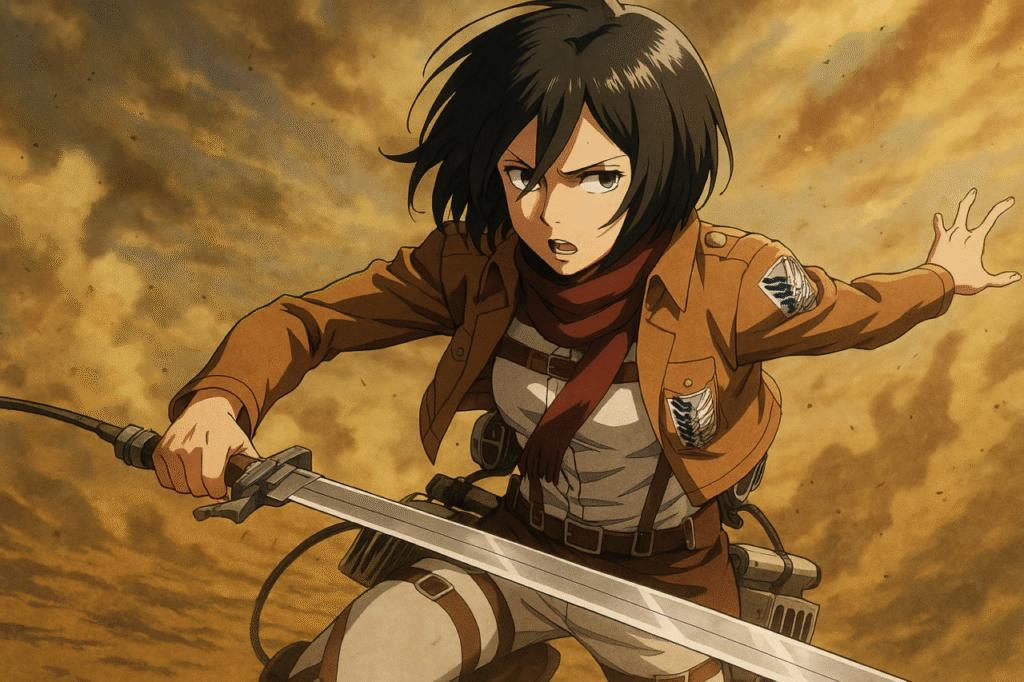 Mikasa: fuerza descomunal con corazón intacto