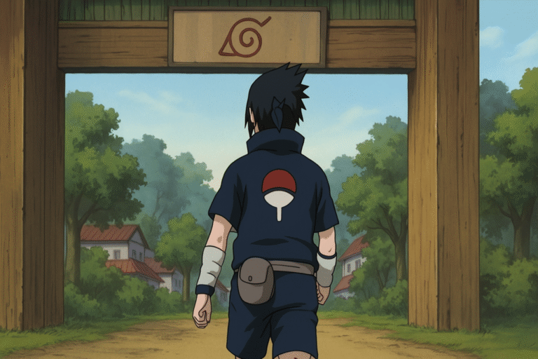 Sasuke abandona konoha naruto