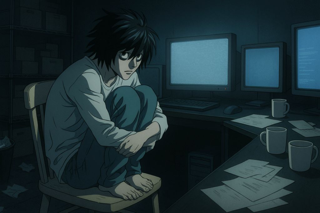 l creacion de l death note estudio oscuridad
