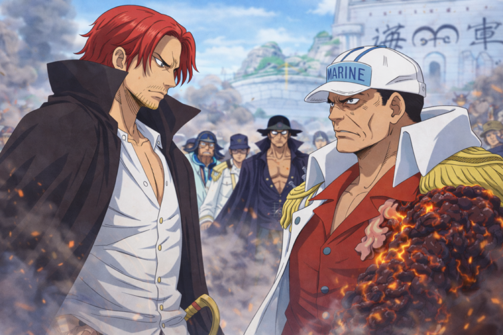Shanks vs Akainu Marineford