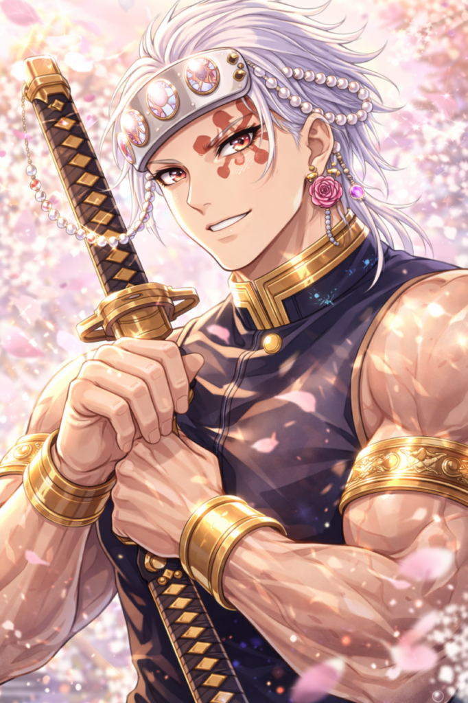 Tengen Uzui – belleza exagerada valores claros