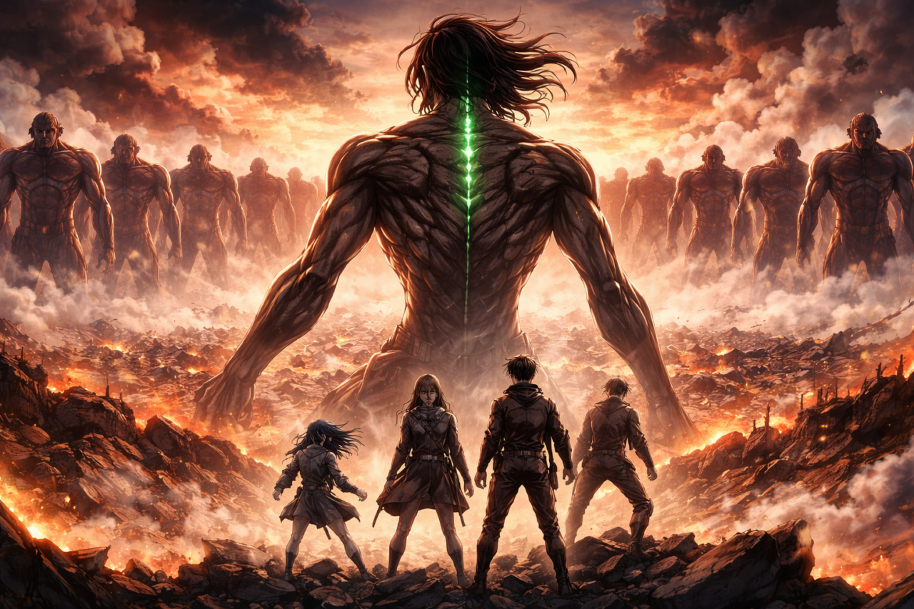 attack on titan retumbar eren yeager enemigos final