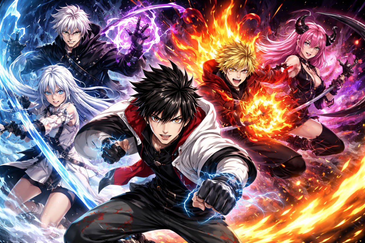 personajes anime solos