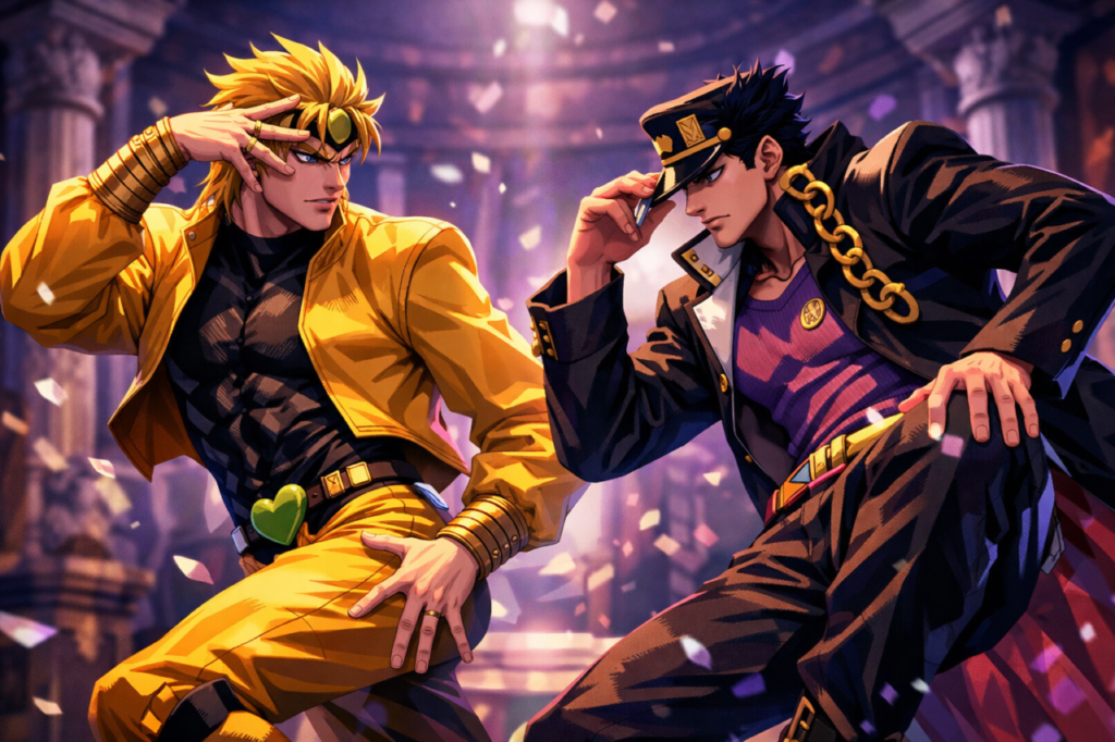 JoJo y su estética imposible: estilo, poses y obsesiones 2 Las poses JoJo