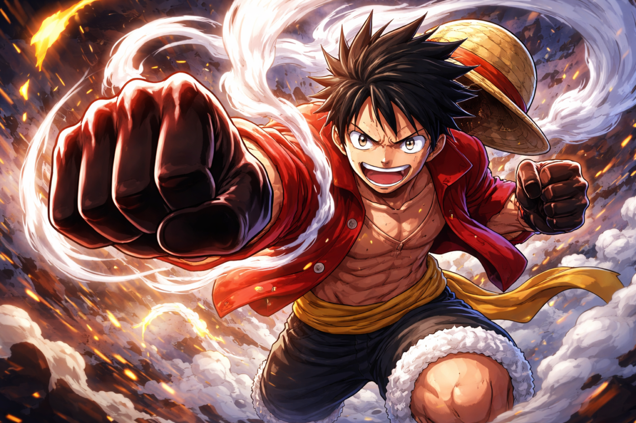 Luffy es tan fuerte en One Piece