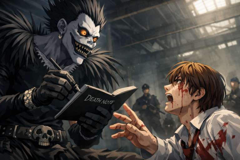 Por qué Ryuk mata a Light en Death Note