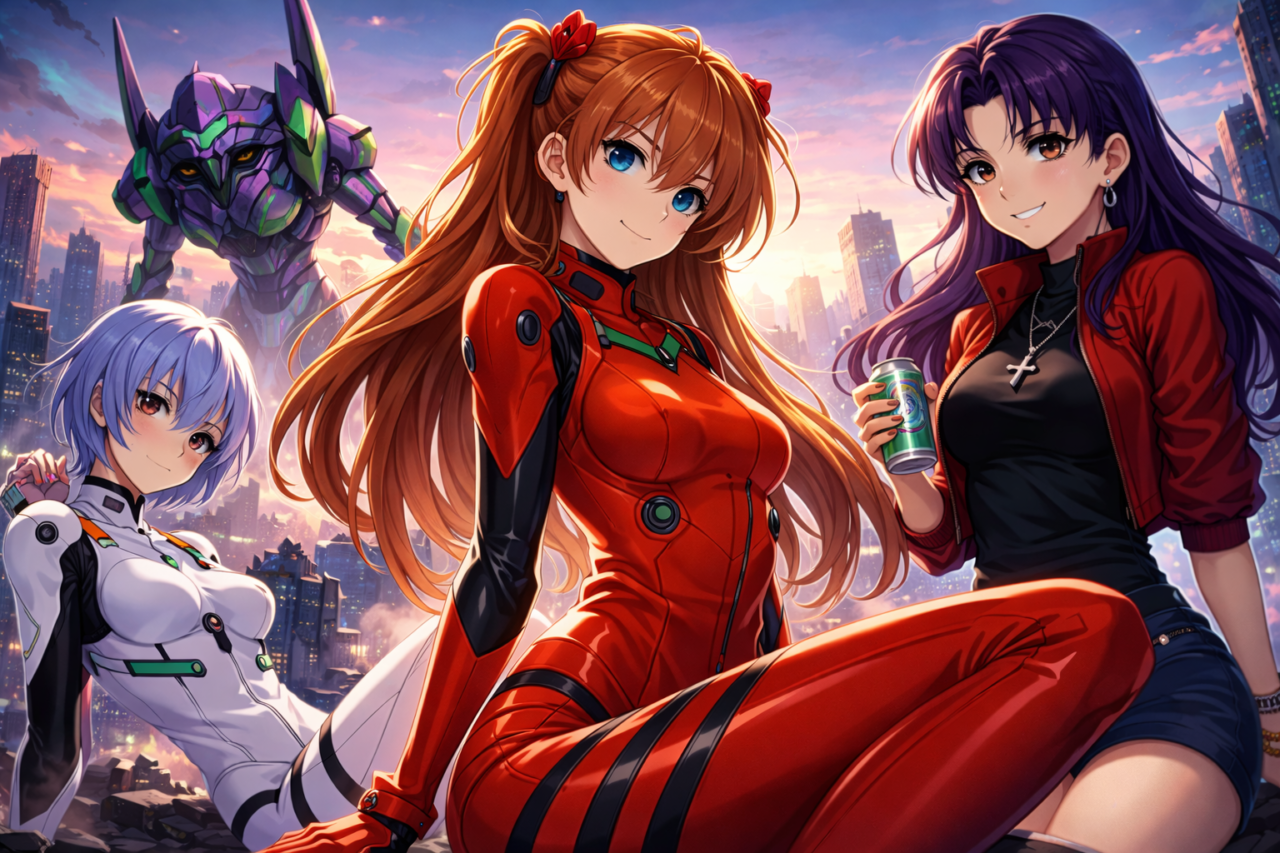 Twilight views with the Eva pilots