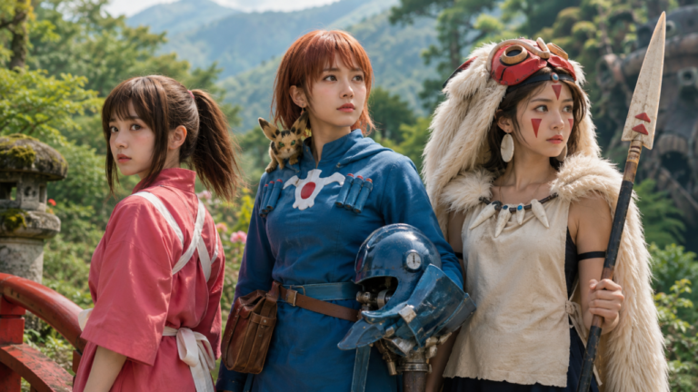 Cosplay Ghibli: Chihiro, Nausicaä y San 3 Cosplay Ghibli: Chihiro, Nausicaä y San